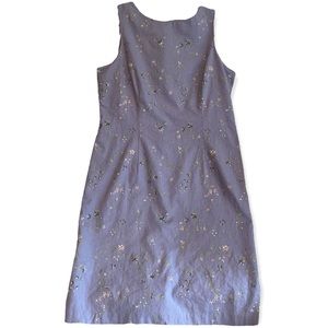 NWT Dress Barn purple linen & rayon dress